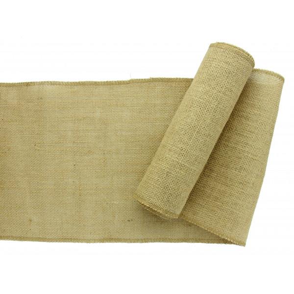 CHEMIN TABLE JUTE (bord cousu)