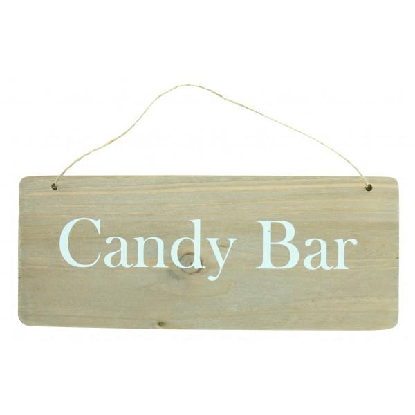 PANCARTE BOIS CANDY BAR
