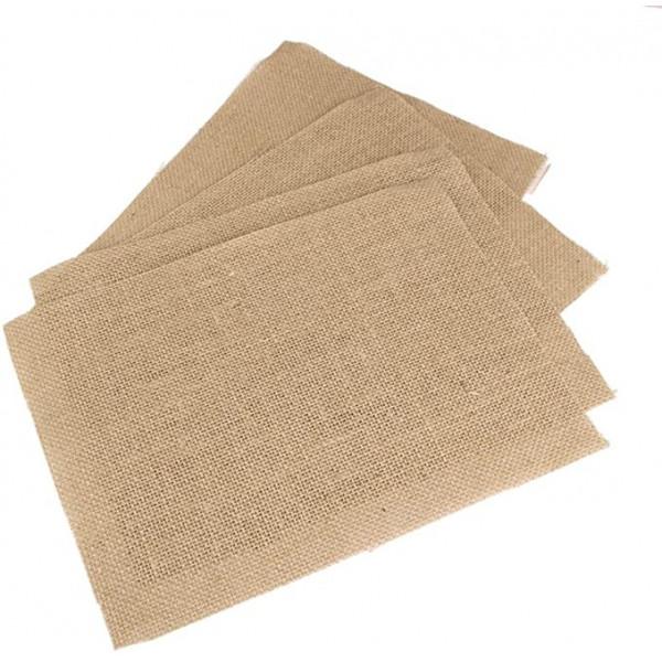 10 Sets de table rectanuglaire jute