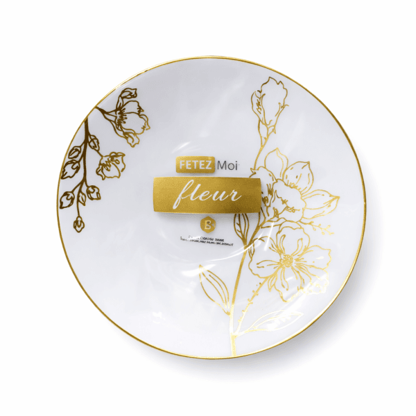 Assiette fleur 26cm 10 pièces