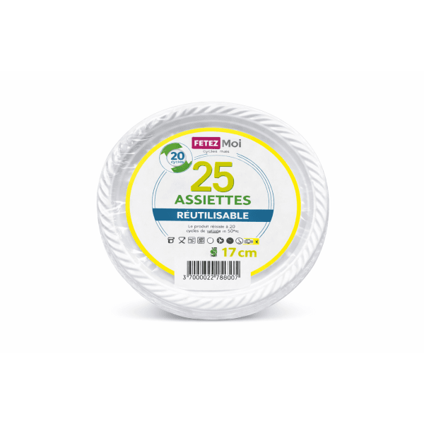 ASSIETTE 25 PCS