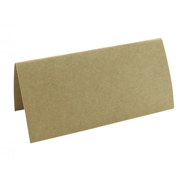 12 ETIQUETTES CHEVALET PORTE NOM KRAFT